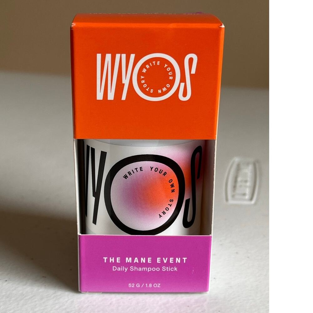 NIB WYOS The Mane Event Daily Shampoo Stick 1.8 oz Solid Shampoo Vegan $24